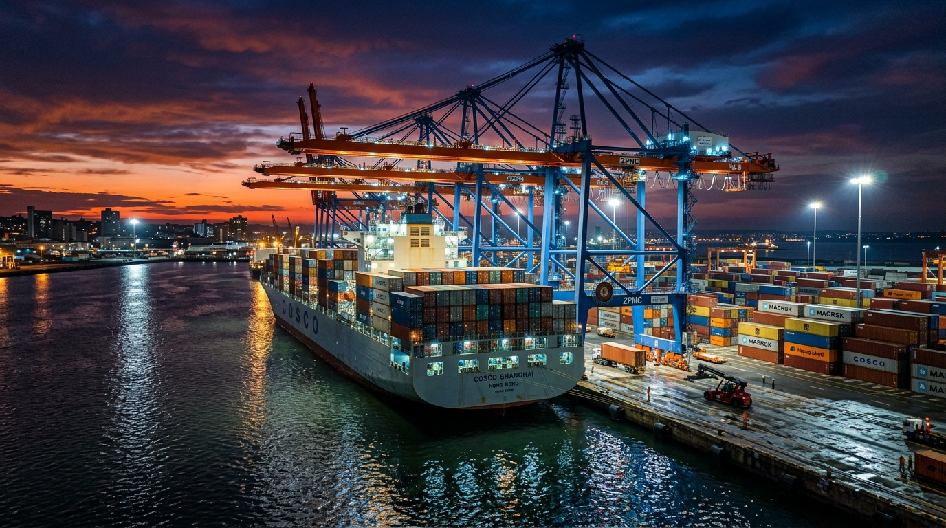 Durban Port Container Maritime Logistics